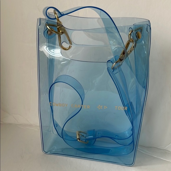 Cowboy Carter VIP Transparent Blue Tote Bag - Picture 1 of 7